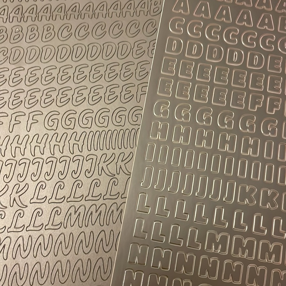 Numbers & Letters Sticker Sheets - Picture 3 of 4